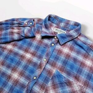 Idyllwind Western Pearl Snap Fueled By Miranda Lambert Plaid Shirt Women's L Top